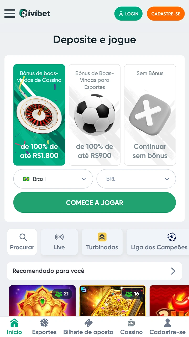 Bônus de partida